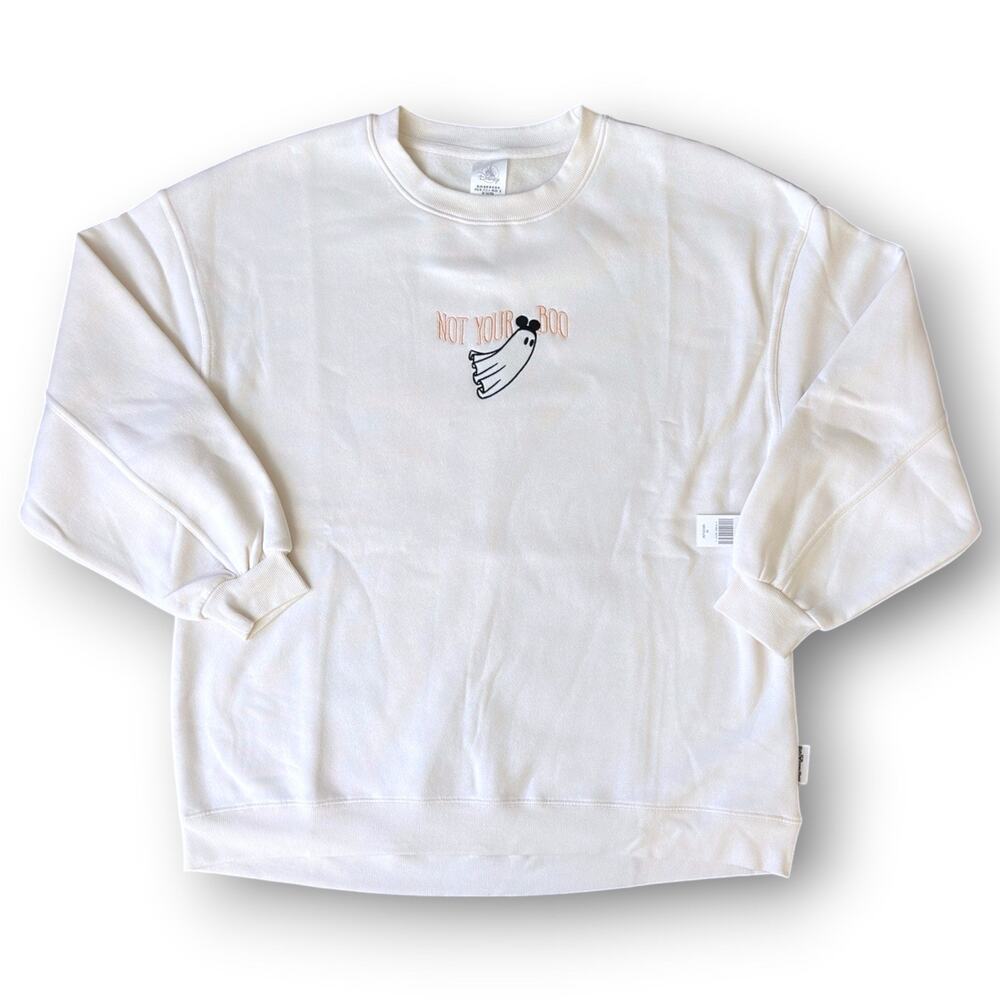2026 Walt Disney World Halloween Not Your Boo Ghost Pullover Sweatshirt Adult M